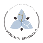 Barbara Spagnolo, psicologa e Soma & Soul mentor, logo circolare color azzurro
